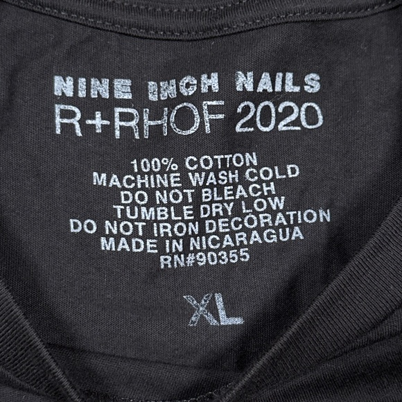 Nine Inch Nails Rock and Roll Hall of Fame 2020 Fragile Flower T Shirt Mens XL - Picture 4 of 7